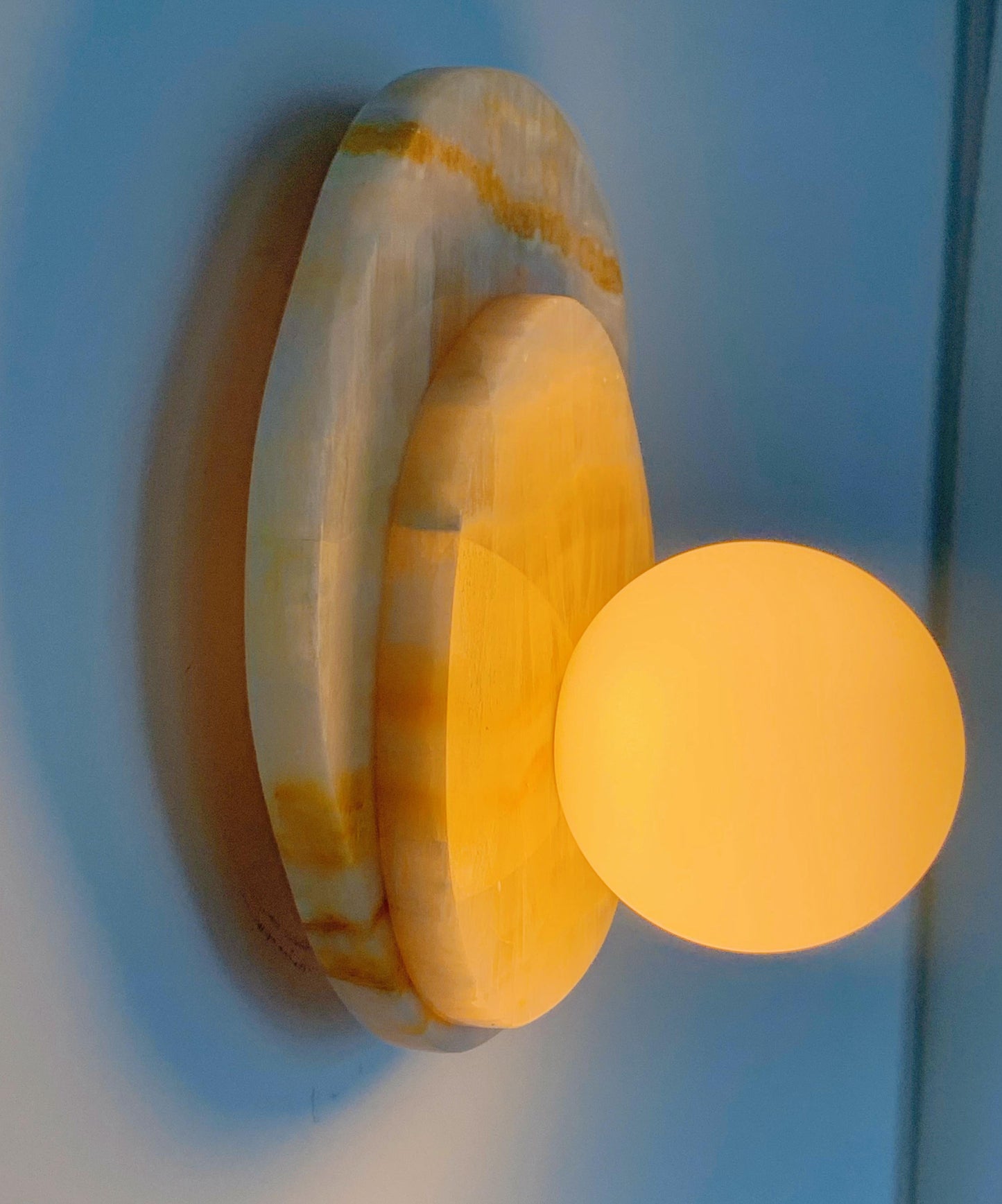 Orange Onyx Wall Sconce | Decorative Wall Light |Wall Sconces Modern
