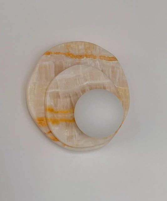 Orange Onyx  Wall Sconce | Decorative Wall Light |Wall Sconces Modern
