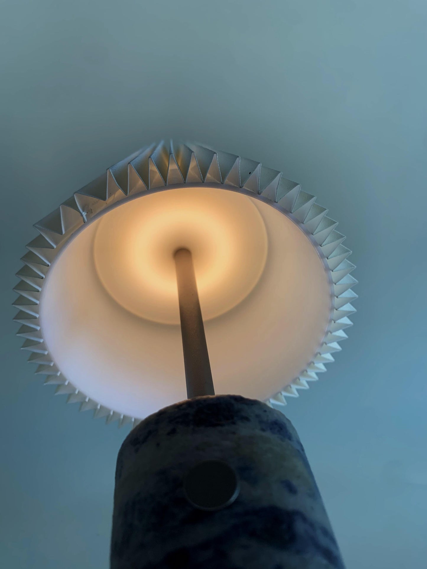 Table Lamps For Bedroom | Marble And Brass Table Lamp | Blue Table Lamp