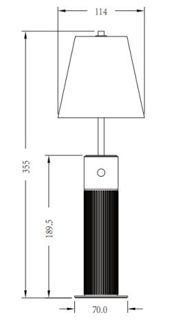 Table Lamps For Bedroom | Marble And Brass Table Lamp | Blue Table Lamp